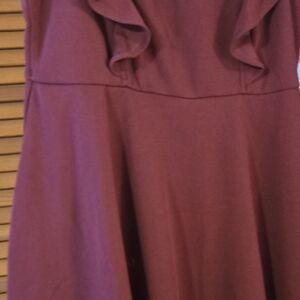 Elegant Burgundy Dress